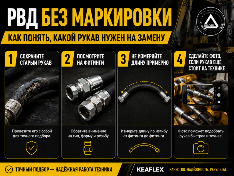 РВД без маркировки: как понять, какой рукав нужен на замену